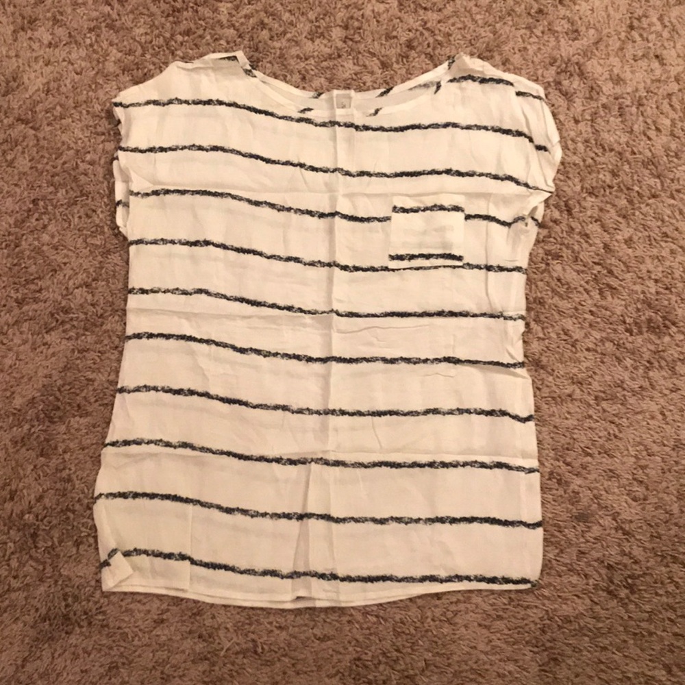 Short sleeve striped top